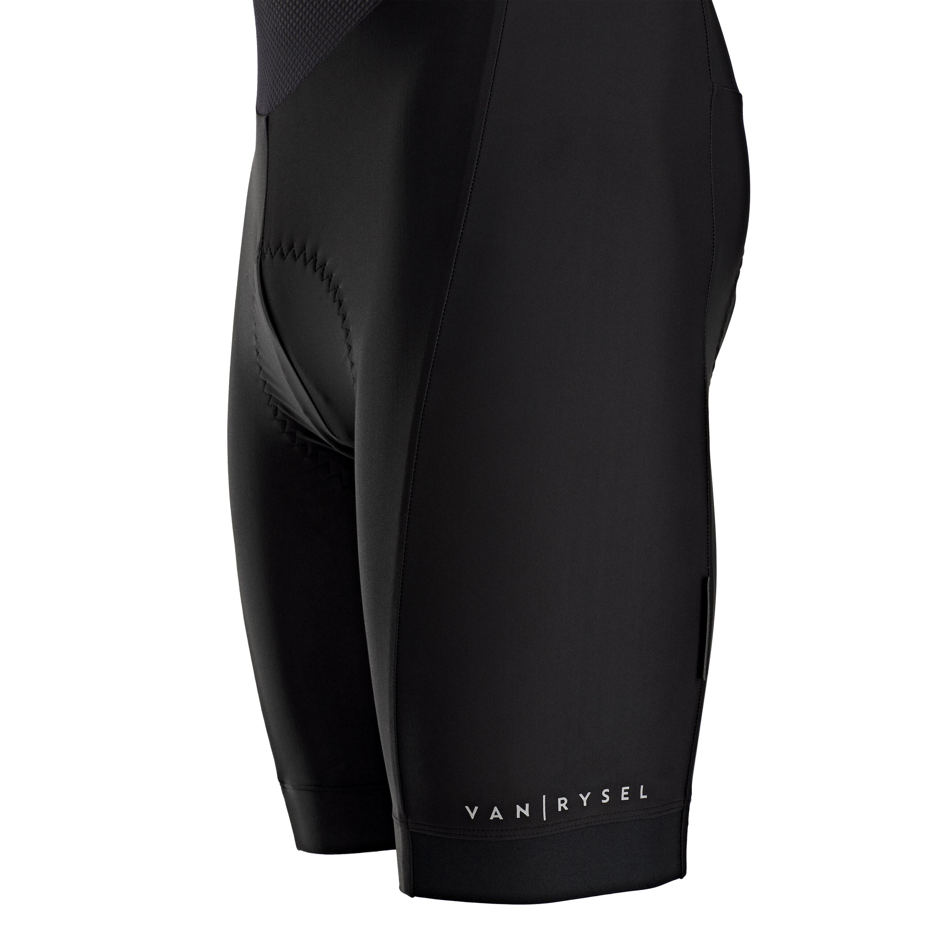 Men's Cycling Bib Shorts RC100 - Black 4/5