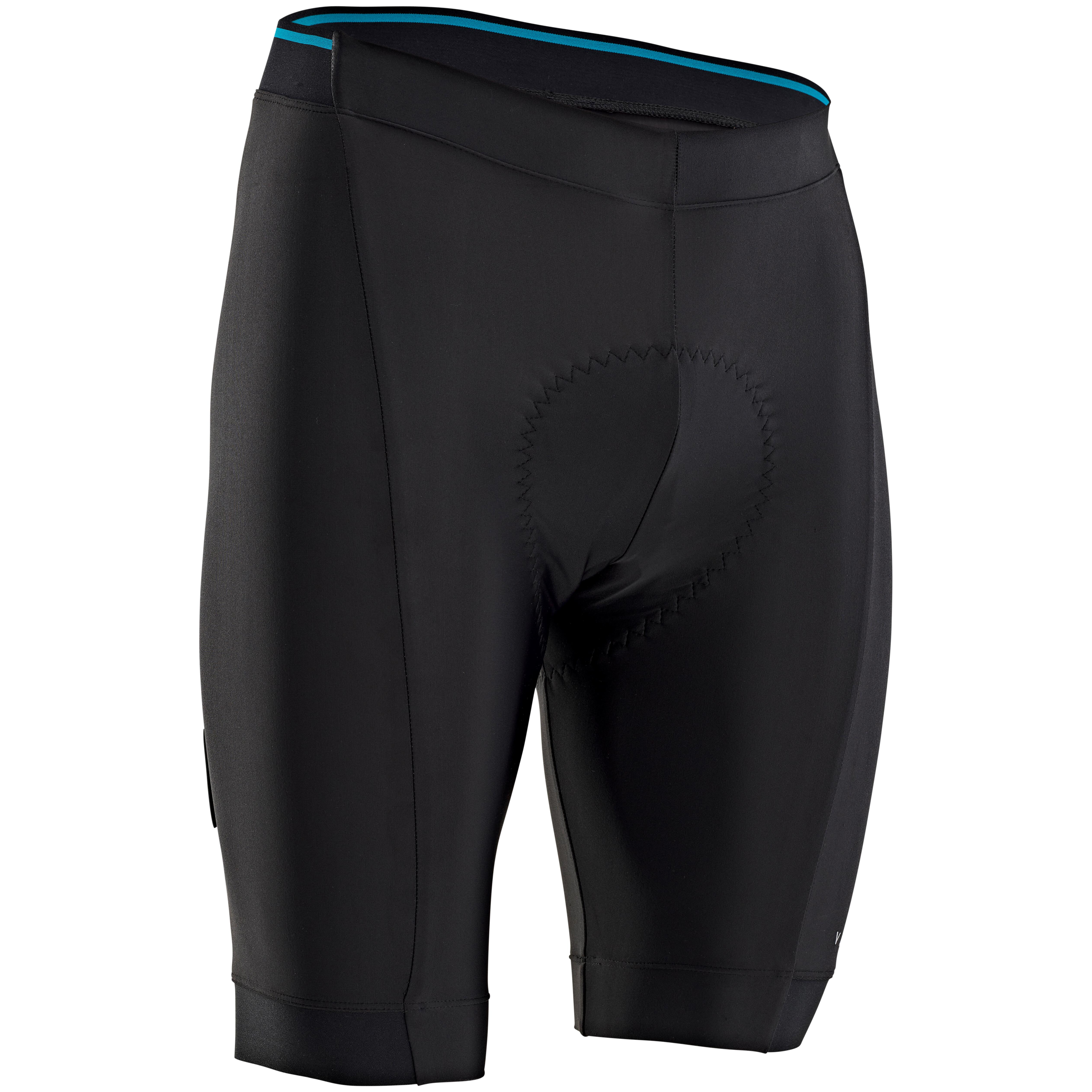 Men s Bibless Cycling Shorts RC100 Black