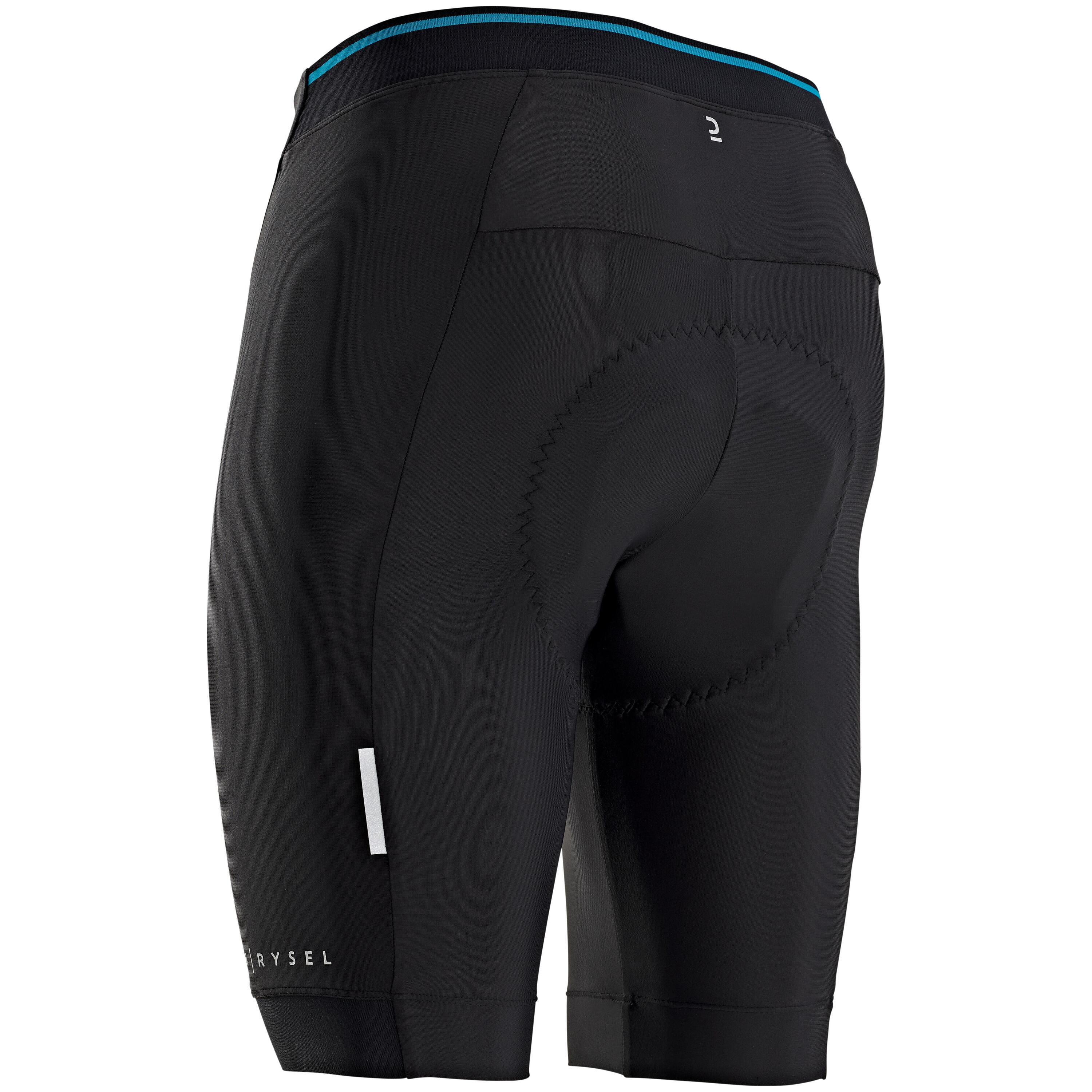 Men's Bibless Cycling Shorts RC100 - Black 3/5