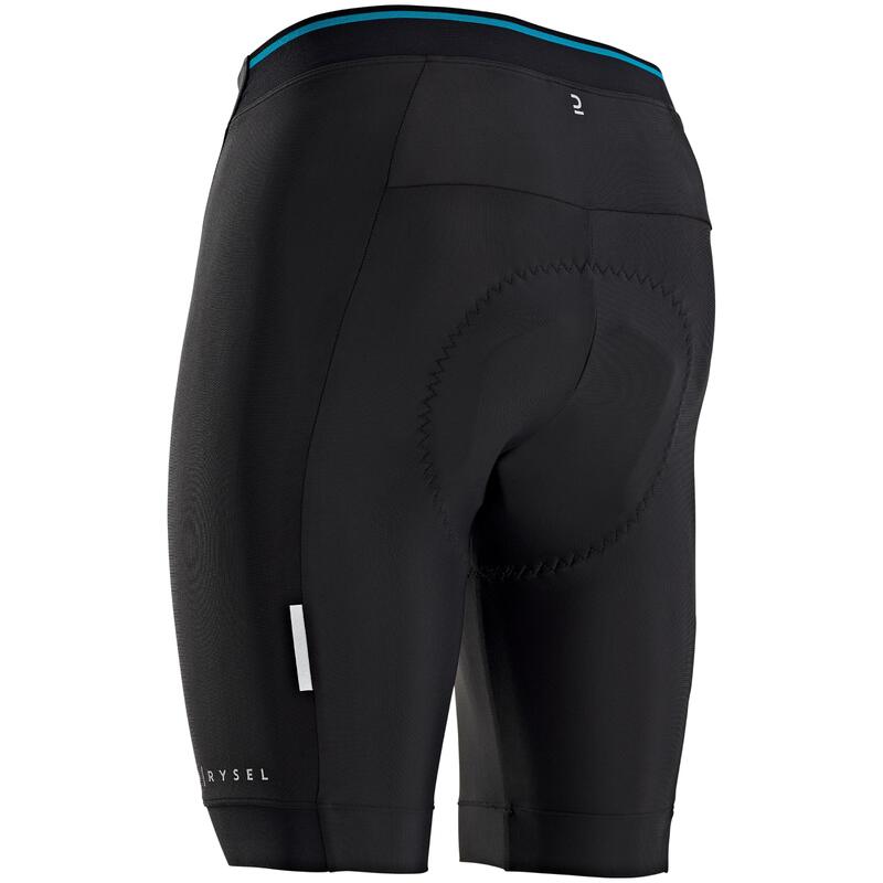 Culotte ciclismo corto sin tirantes hombre Essential negro