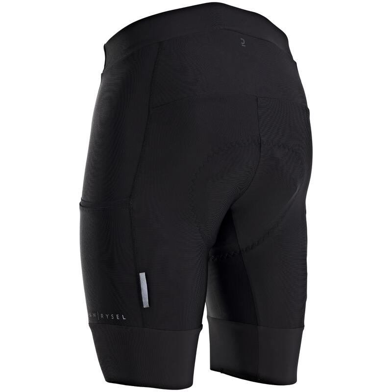 Cuissard vélo route sans bretelles homme RC500 noir