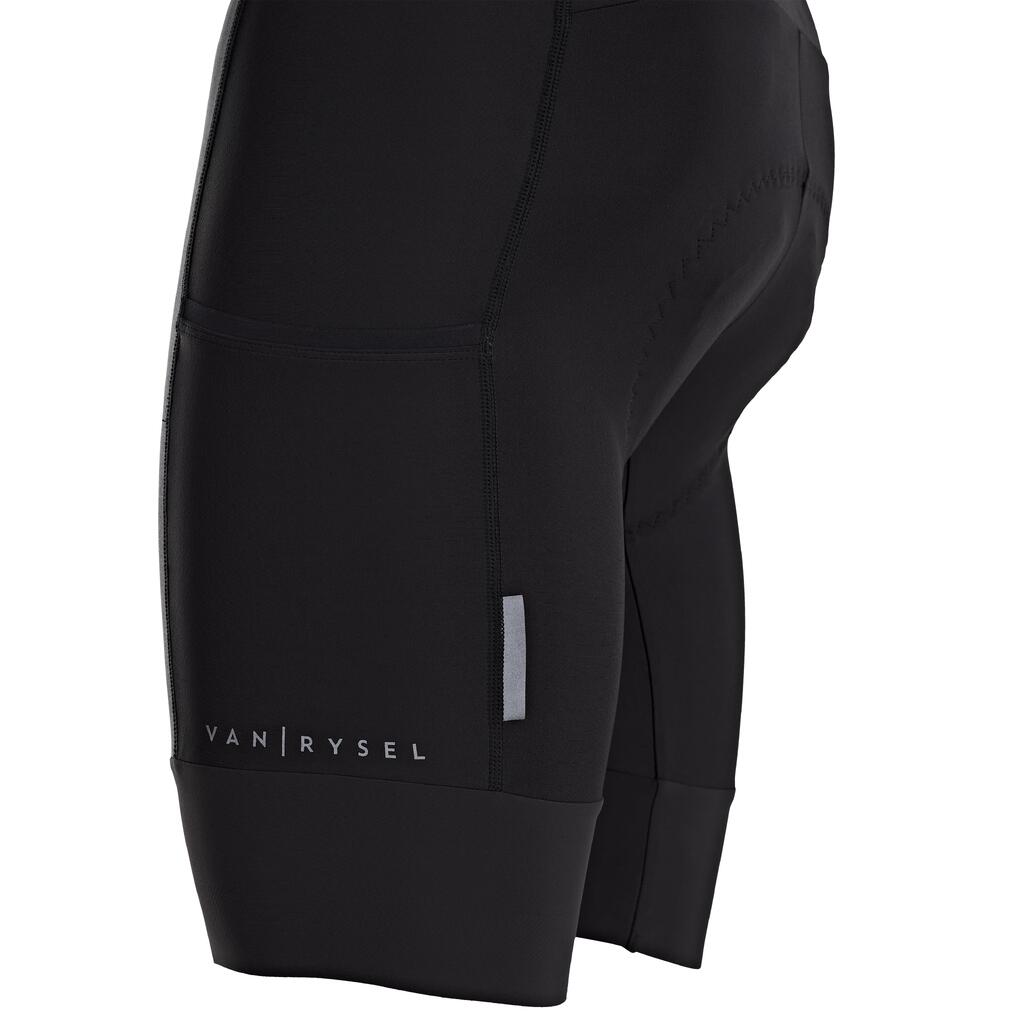 Men's Road Cycling Bibless Shorts RC500 - Black