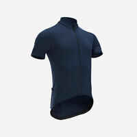 Maillot Ciclismo Carretera RC500 Hombre Azul Marino Manga Corta Verano