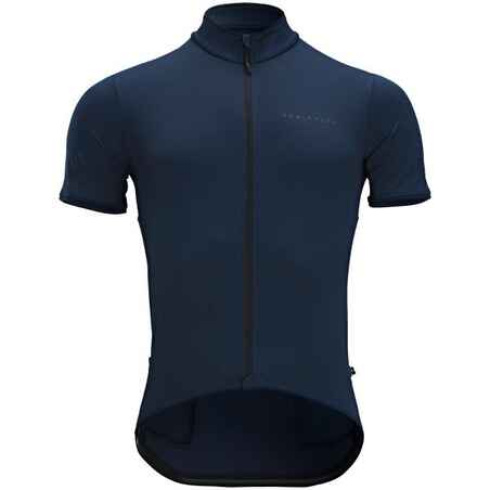 Men's Short-Sleeved Road Cycling Summer Jersey RC500 - Navy Blue