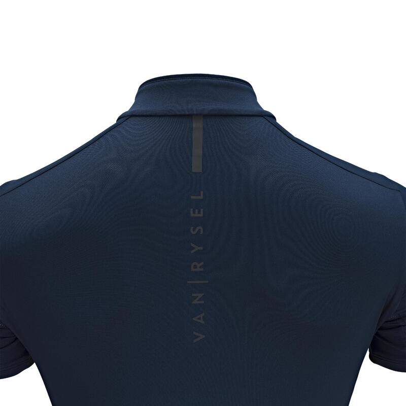 MAILLOT VELO ROUTE MANCHES COURTES ETE HOMME - RC500 BLEU MARINE