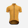 Pánsky dres RC500 na cestnú cyklistiku s krátkym rukávom žltý