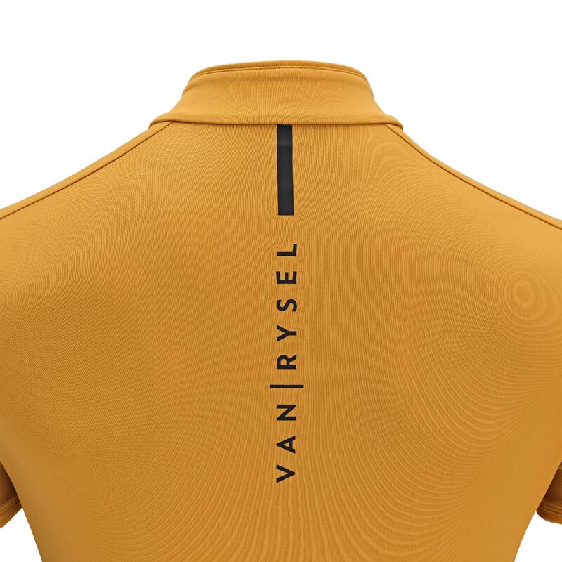 MAILLOT VELO ROUTE MANCHES COURTES ETE HOMME - RC500 Ocre