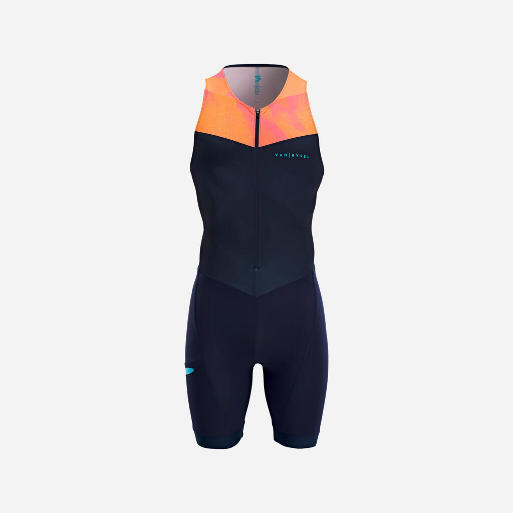 MEN'S SHORT-DISTANCE TRISUIT - NAVY/ORANGE