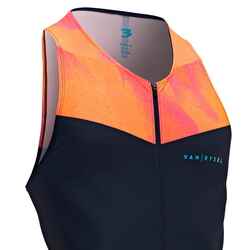 MEN'S SHORT-DISTANCE TRISUIT - NAVY/ORANGE