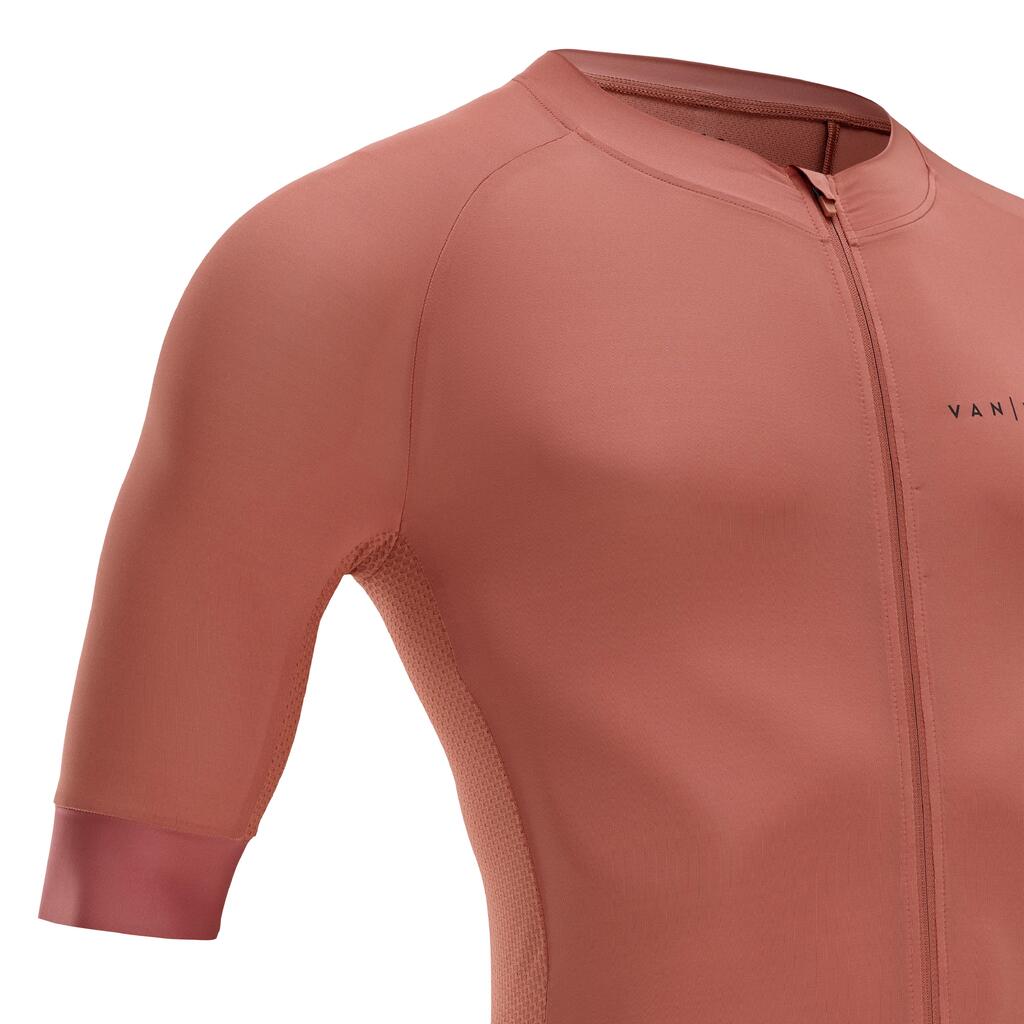 Men's Short-Sleeved Road Cycling Summer Jersey Racer - Terracotta