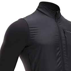 Men's Mid-Season Long-Sleeved Road Cycling Jersey RC500 Shield - Black