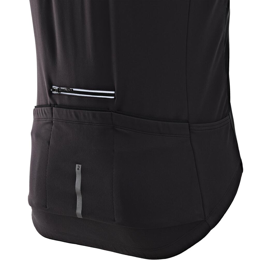 Majica dugih rukava za cestovni biciklizam RC500 Shield muška crna 