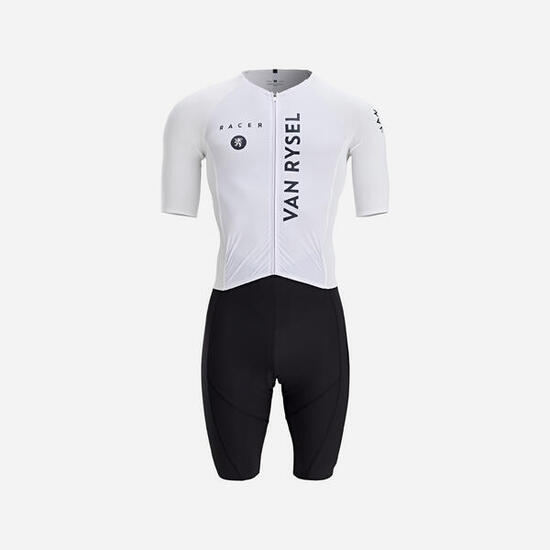 Body ciclismo uomo RACER TEAM bianco