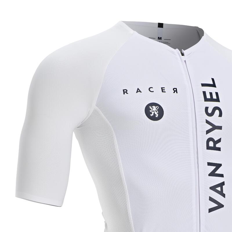 Body ciclismo uomo RACER TEAM bianco