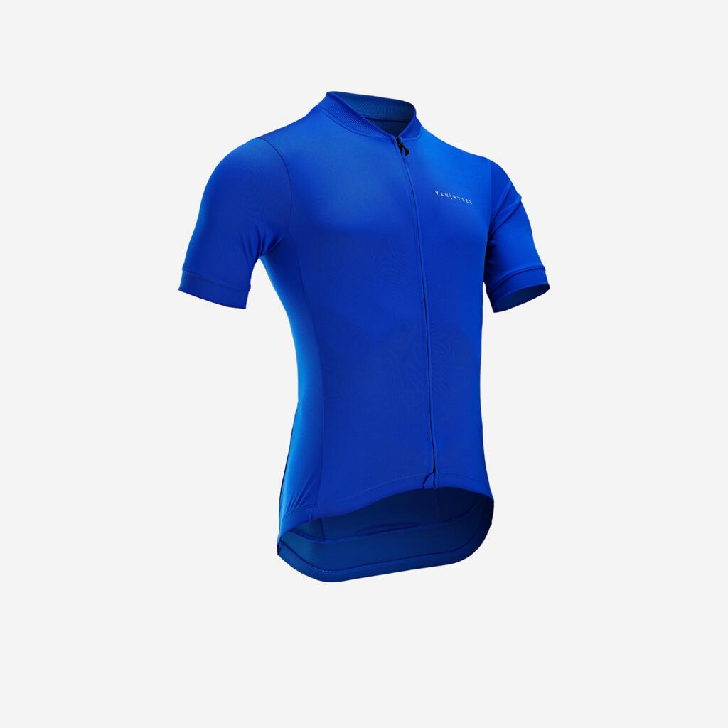 MAILLOT VELO ROUTE MANCHES COURTES ETE HOMME - RC100 INDIGO