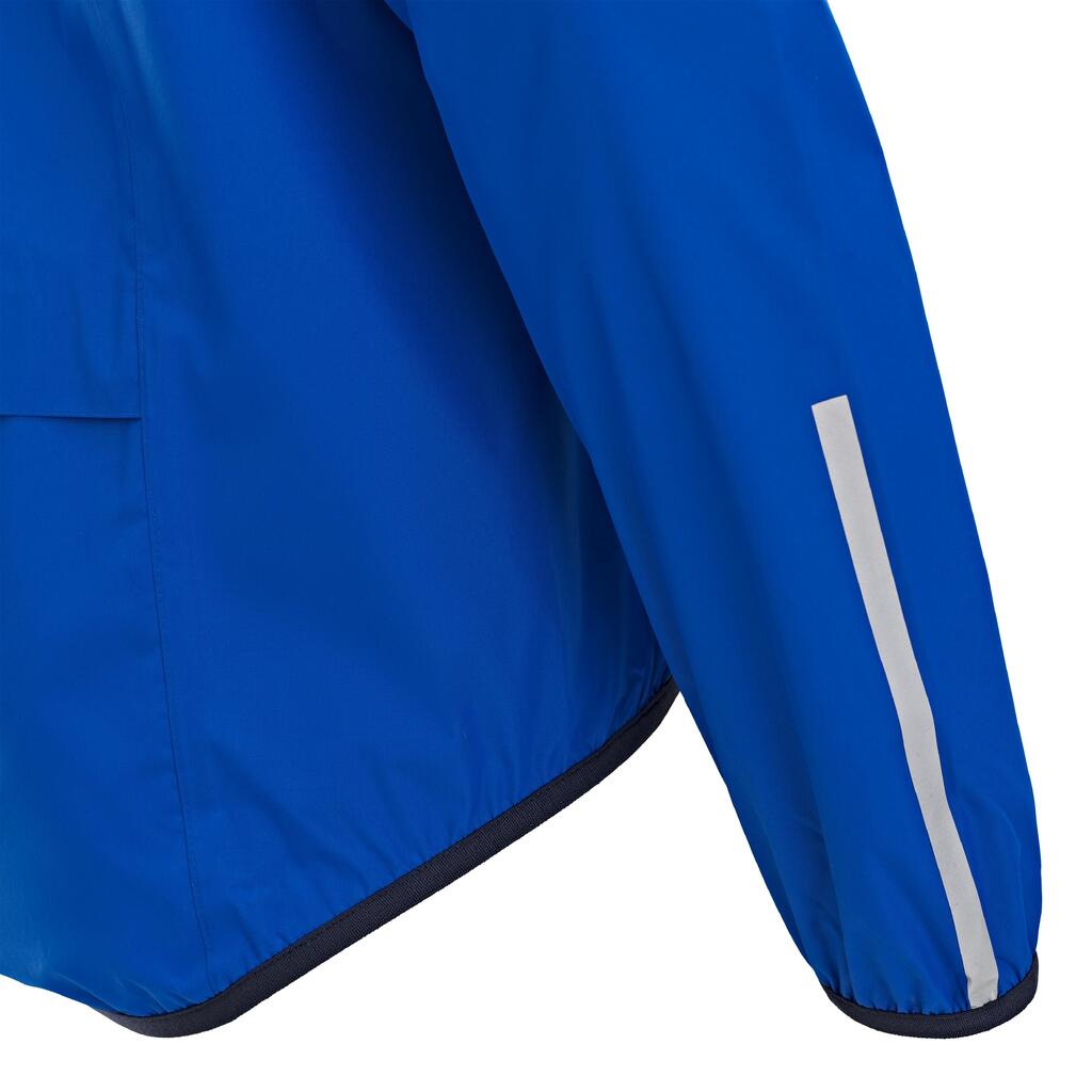 Chaqueta Ciclismo Ruta RC100 Hombre Azul Índigo Manga Larga Impermeable