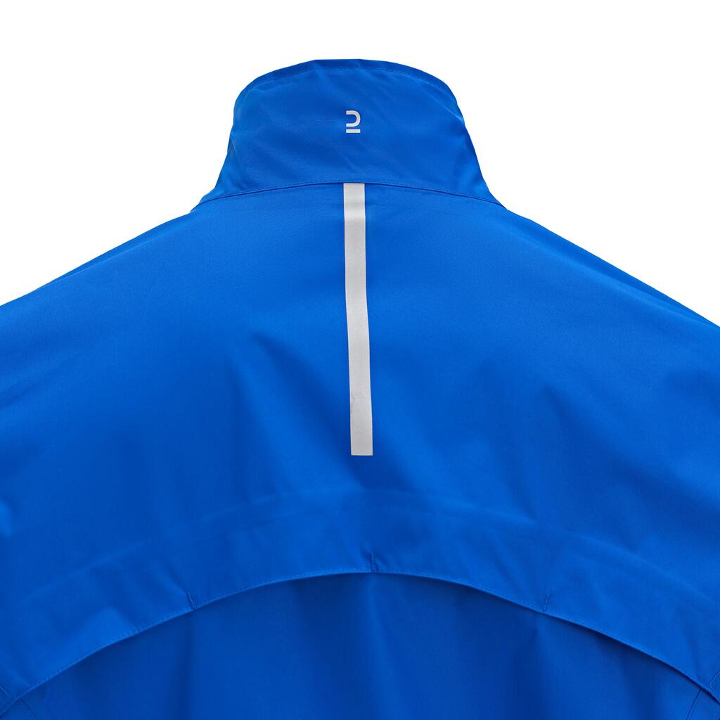 Men's Long-Sleeved Road Cycling Rain Jacket RC100 - Indigo Blue