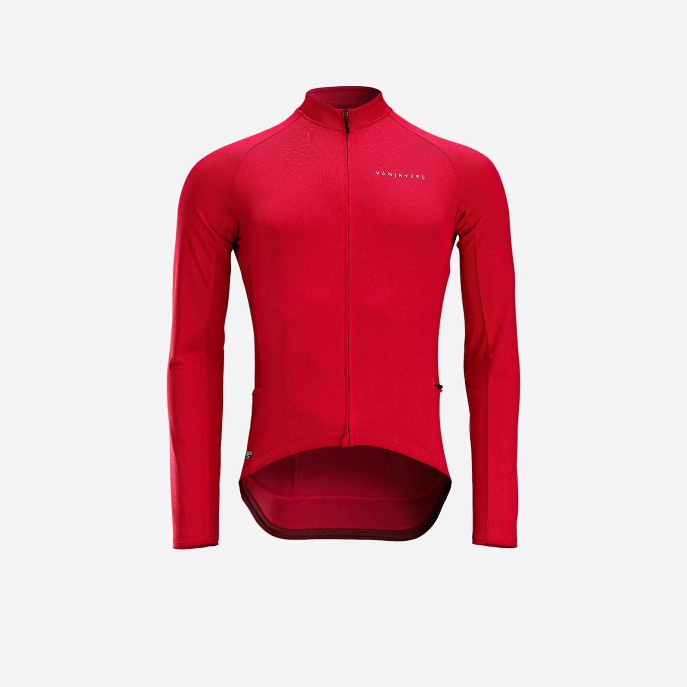 Men's Anti-UV Long-Sleeved Road Cycling Summer Jersey RC100 - Red