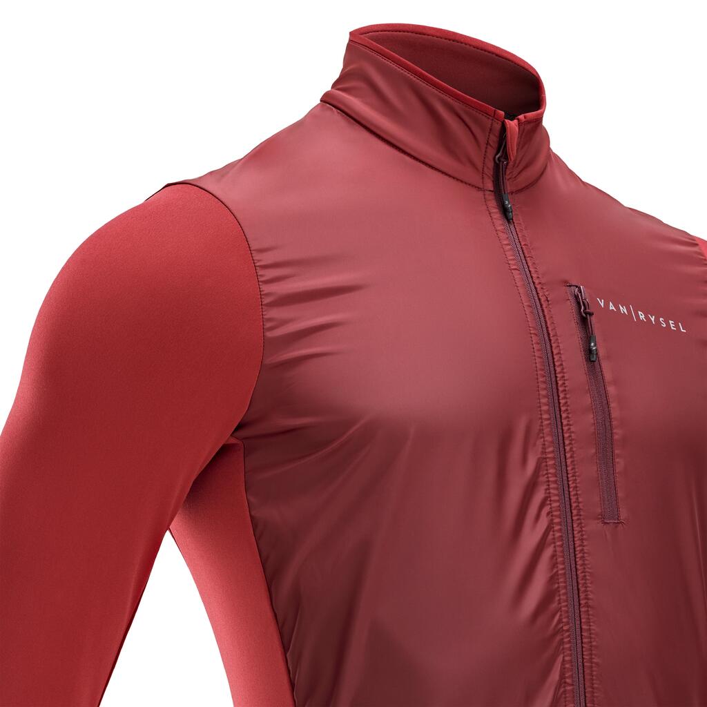 Herren Radtrikot langarm Rennrad - RC500 Shield bordeaux