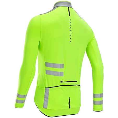 Men's Mid-Season Long-Sleeved Road Cycling Jersey RC500 Visible EN17353
