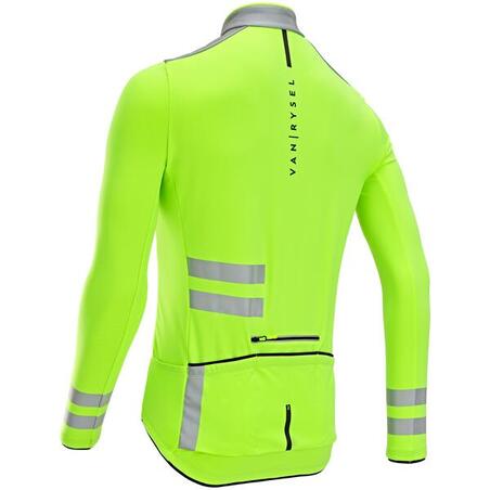 Muška biciklistička jakna dugih rukava RC500 VISIBLE EN17353