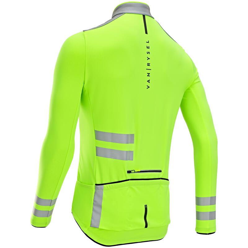 Maglia maniche lunghe ciclismo uomo RC 500 riflettente