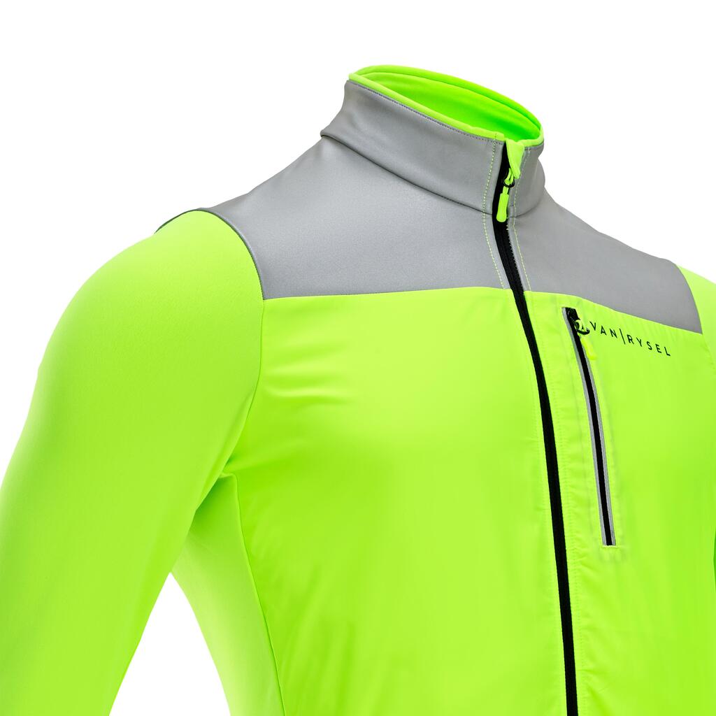 Herren Fahrradtrikot langarm Zwischensaison sichtbar EN17353 Rennrad - RC500