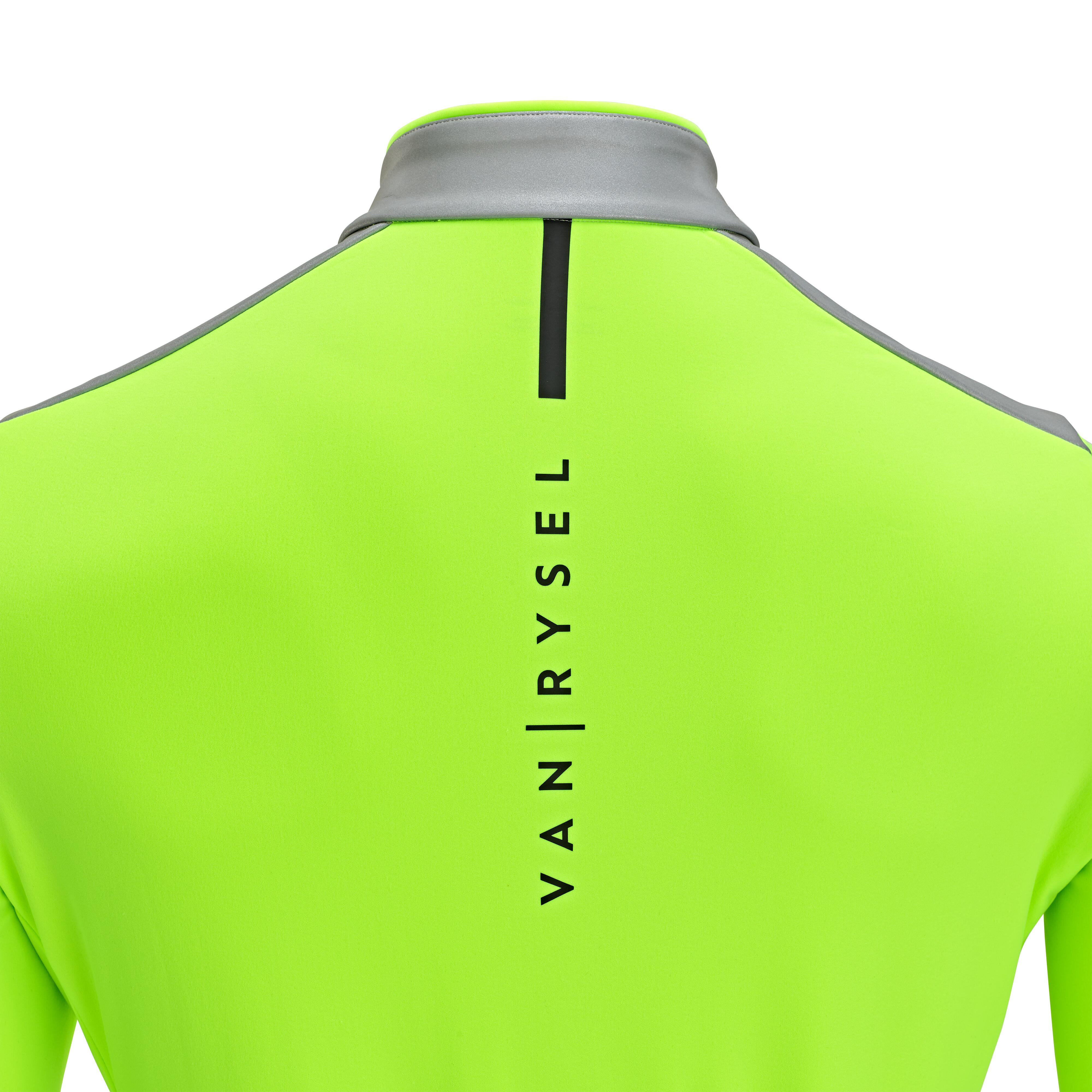 MAGLIA DA CICLISMO SU STRADA MEZZA STAGIONE A MANICHE LUNGHE DA UOMO - RC500 VISIBILE EN17353