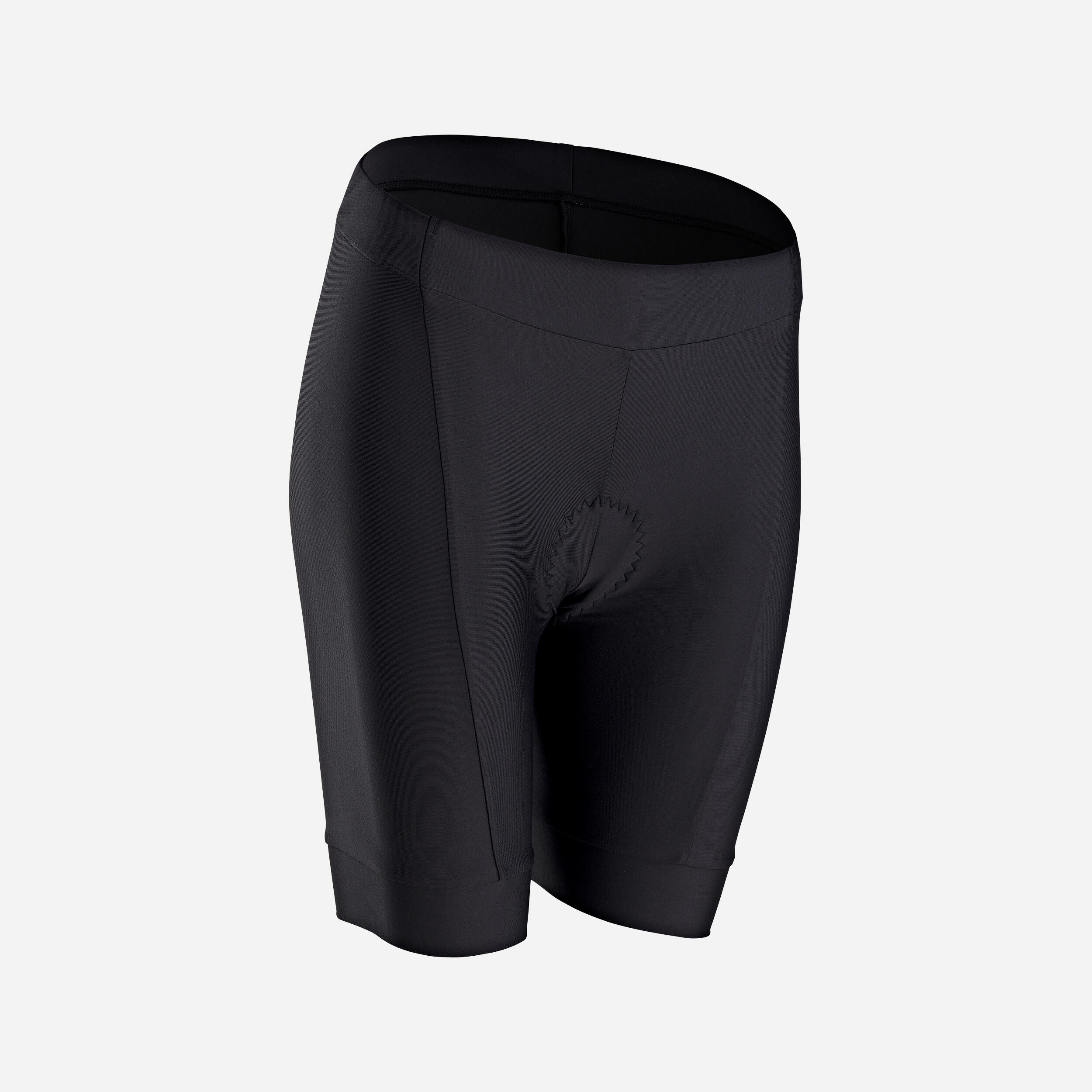Women's Biking Shorts - 100 Black - VAN RYSEL