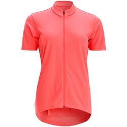 Maillot Manches courtes vélo 100 femme corail