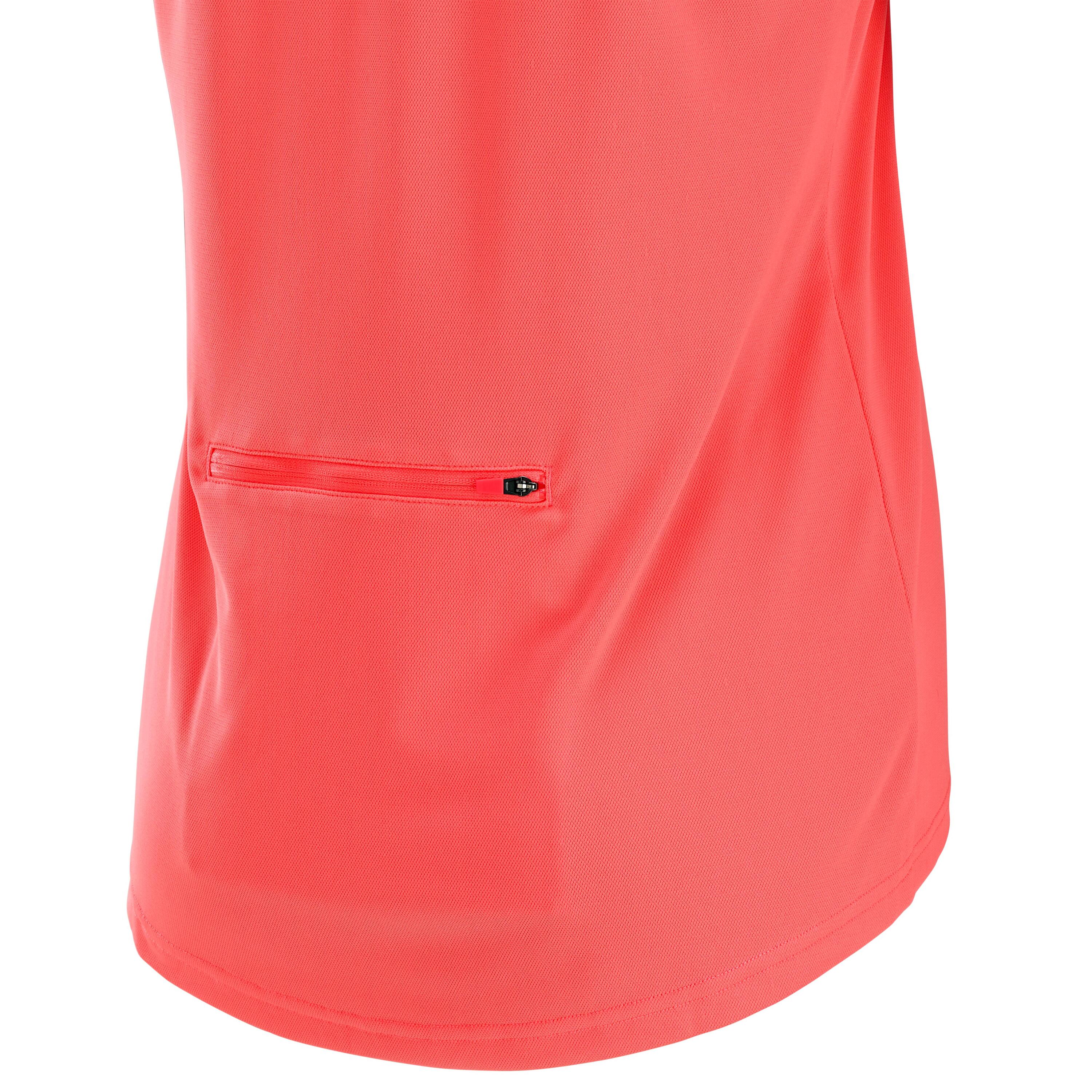 Jersey de ciclismo de manga corta coral para mujer 100 4/6