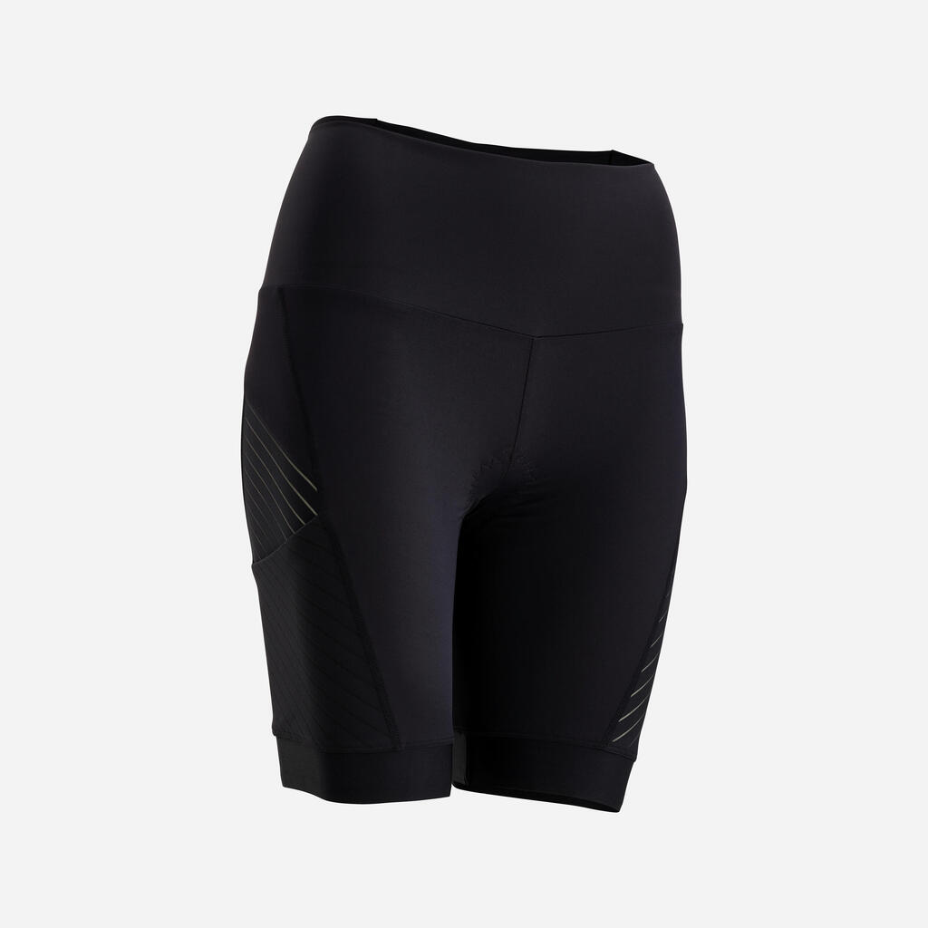 Shorty Triathlon Kurzdistanz Damen schwarz