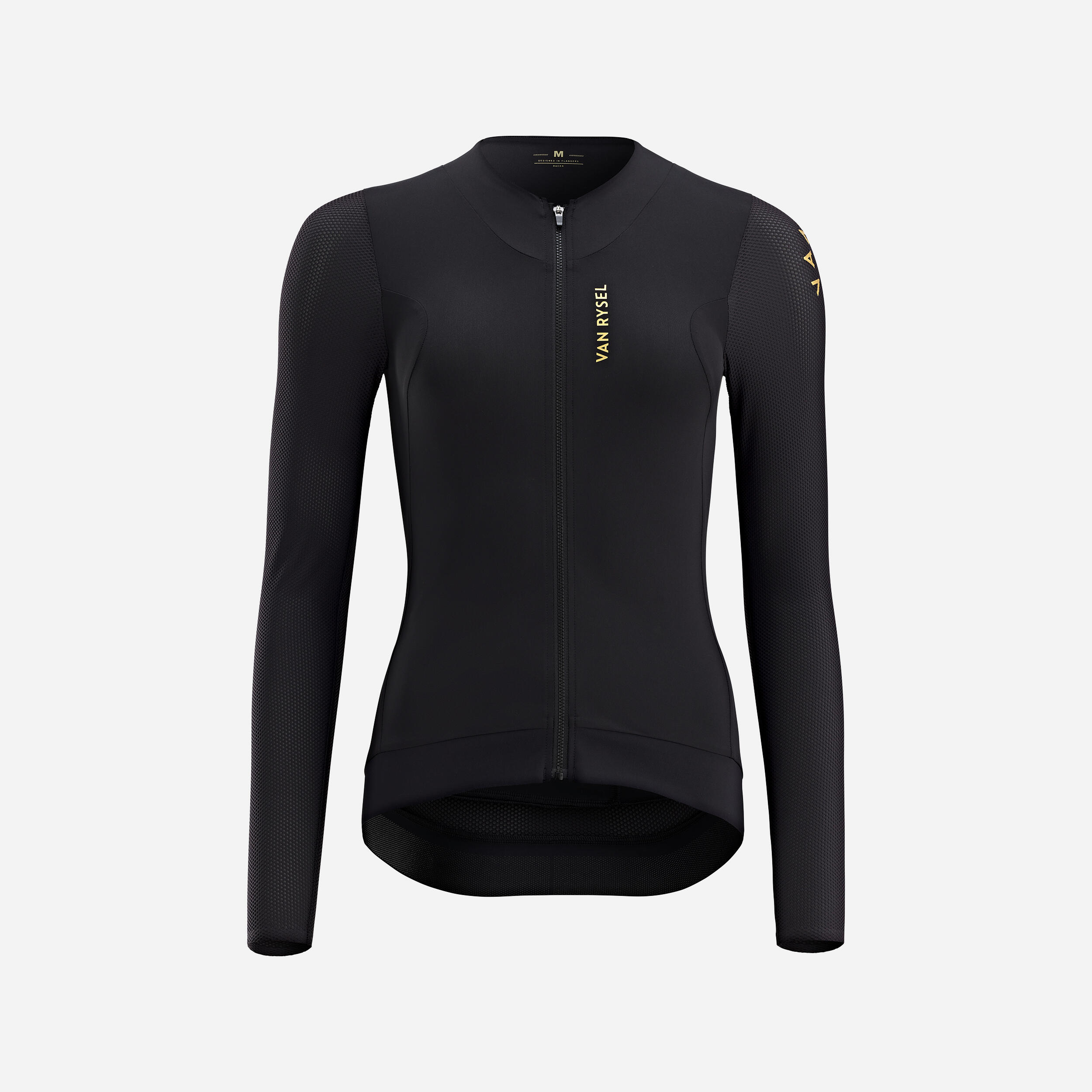 Van Rysel - Maillot Vélo Route Manches Longues Été - Ultralight Racer Femme - Maillot Manches Longues - Velos Et Equipements Route - Noir - 44l -