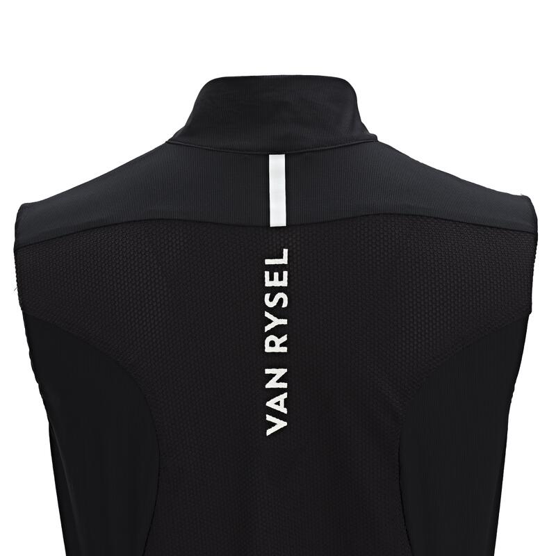 GILET COUPE VENT SANS MANCHE ULTRA LIGHT VELO ROUTE FEMME NOIR