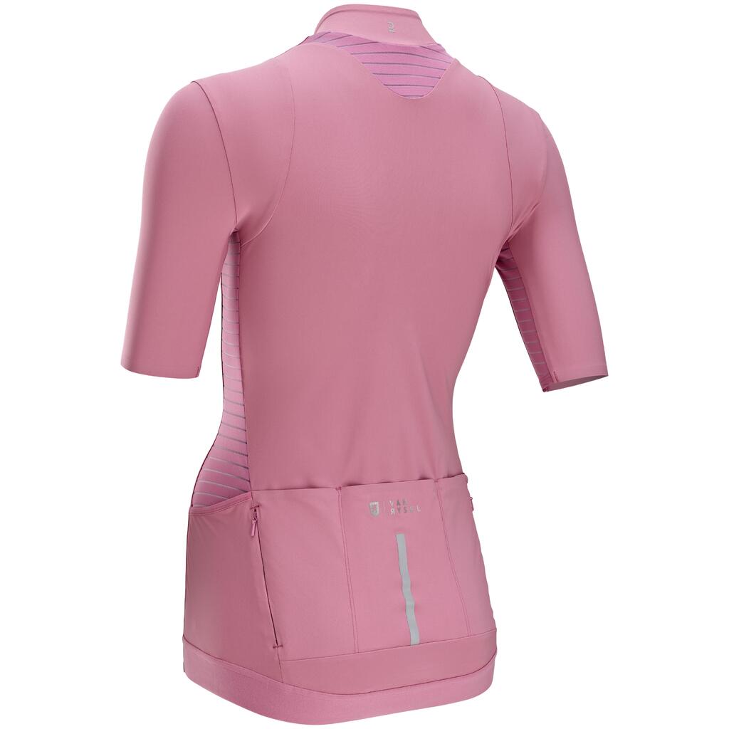 Women's Road Cycling Short-Sleeved Jersey Endurance - Cedar