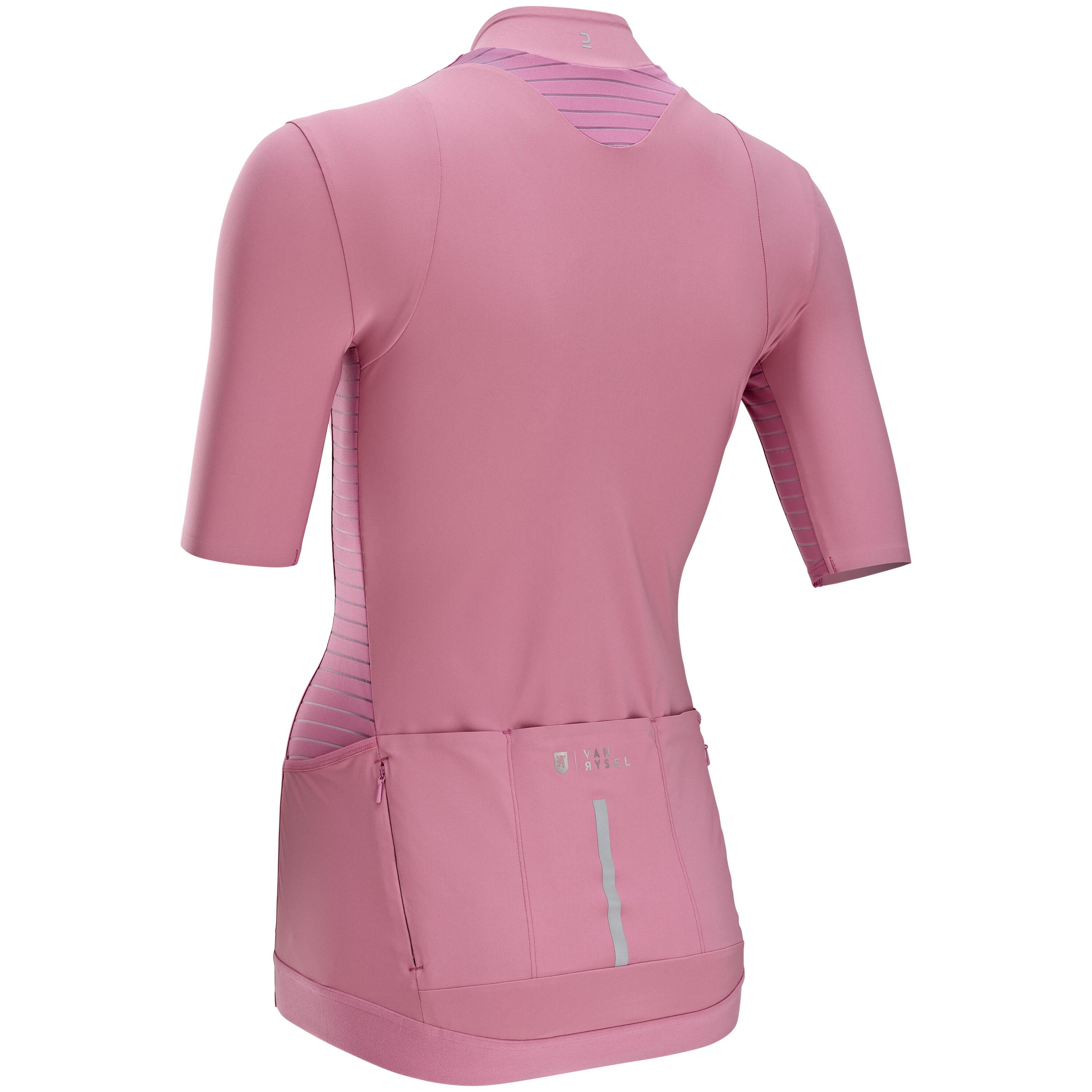 Women's Short-Sleeved Road Cycling Jersey Endurance - Old Pink 2/6