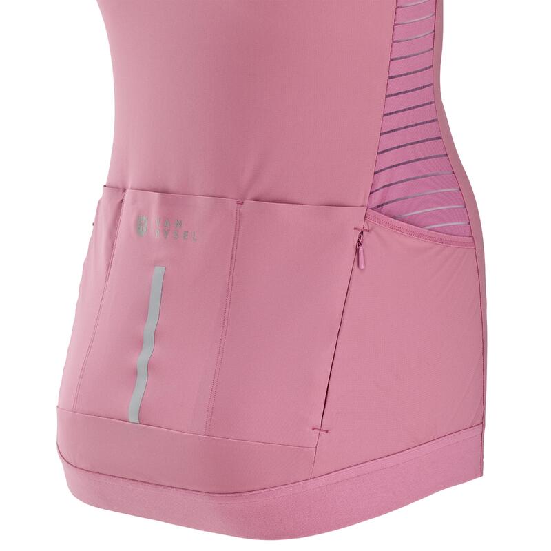 Radtrikot kurzarm Sommer Rennrad Damen - Endurance rosa 