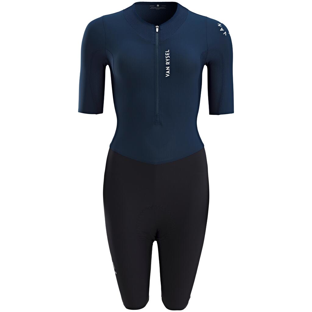 Women's Cycling Aerosuit Racer - Navy Blue/Black