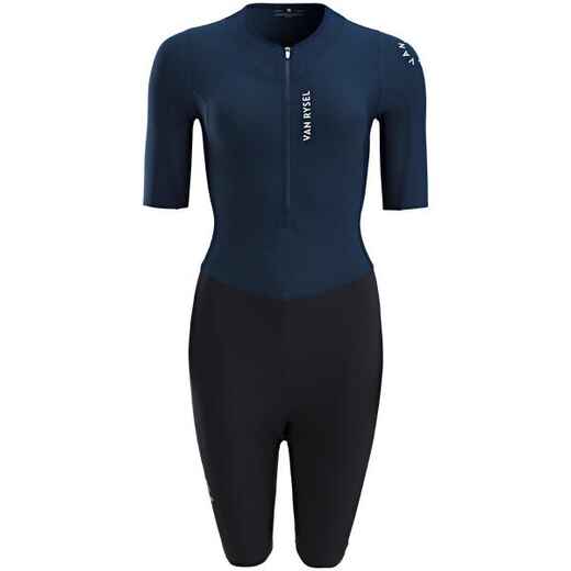 
      Women's Cycling Aerosuit Racer - Navy Blue/Black
  