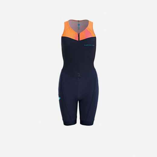 
      Triathlonanzug Damen Kurzdistanz - SD blau/orange 
  