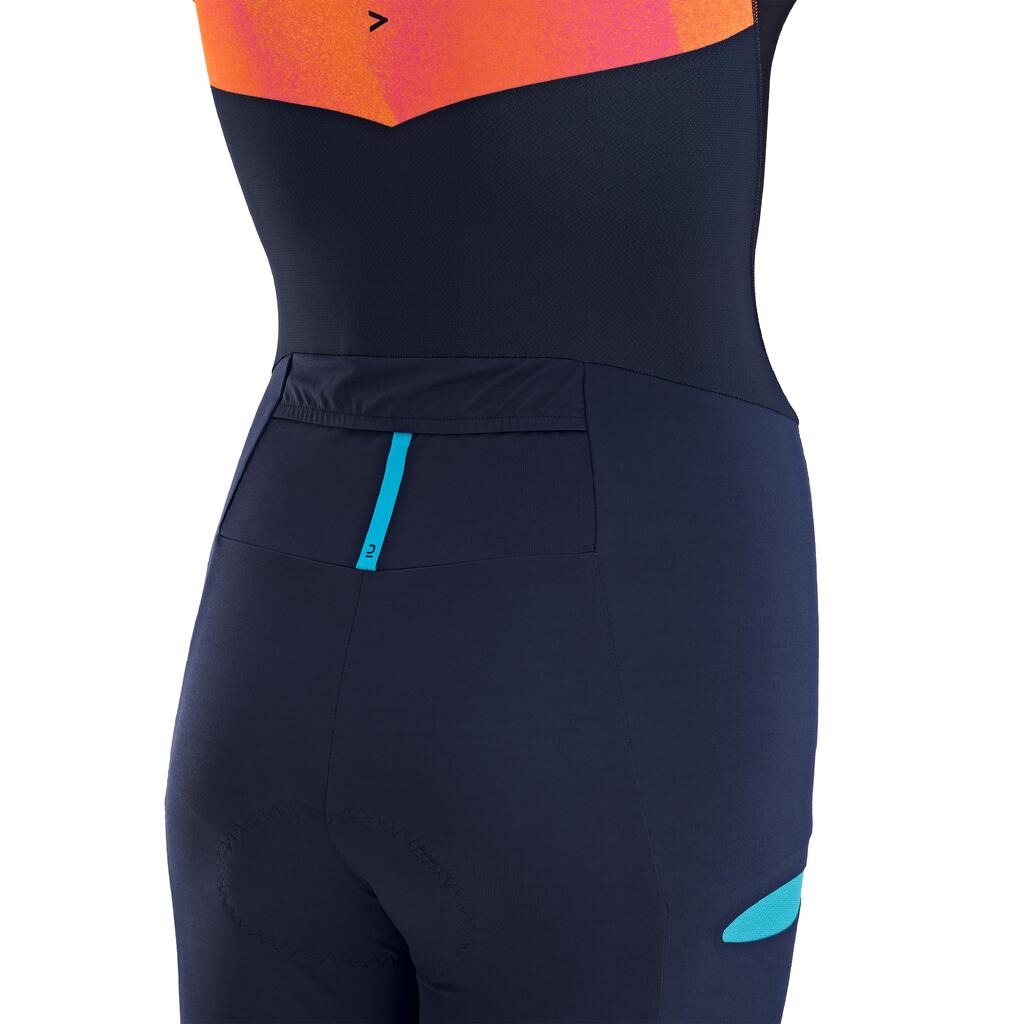 Triathlonanzug Damen Kurzdistanz - SD blau/orange 