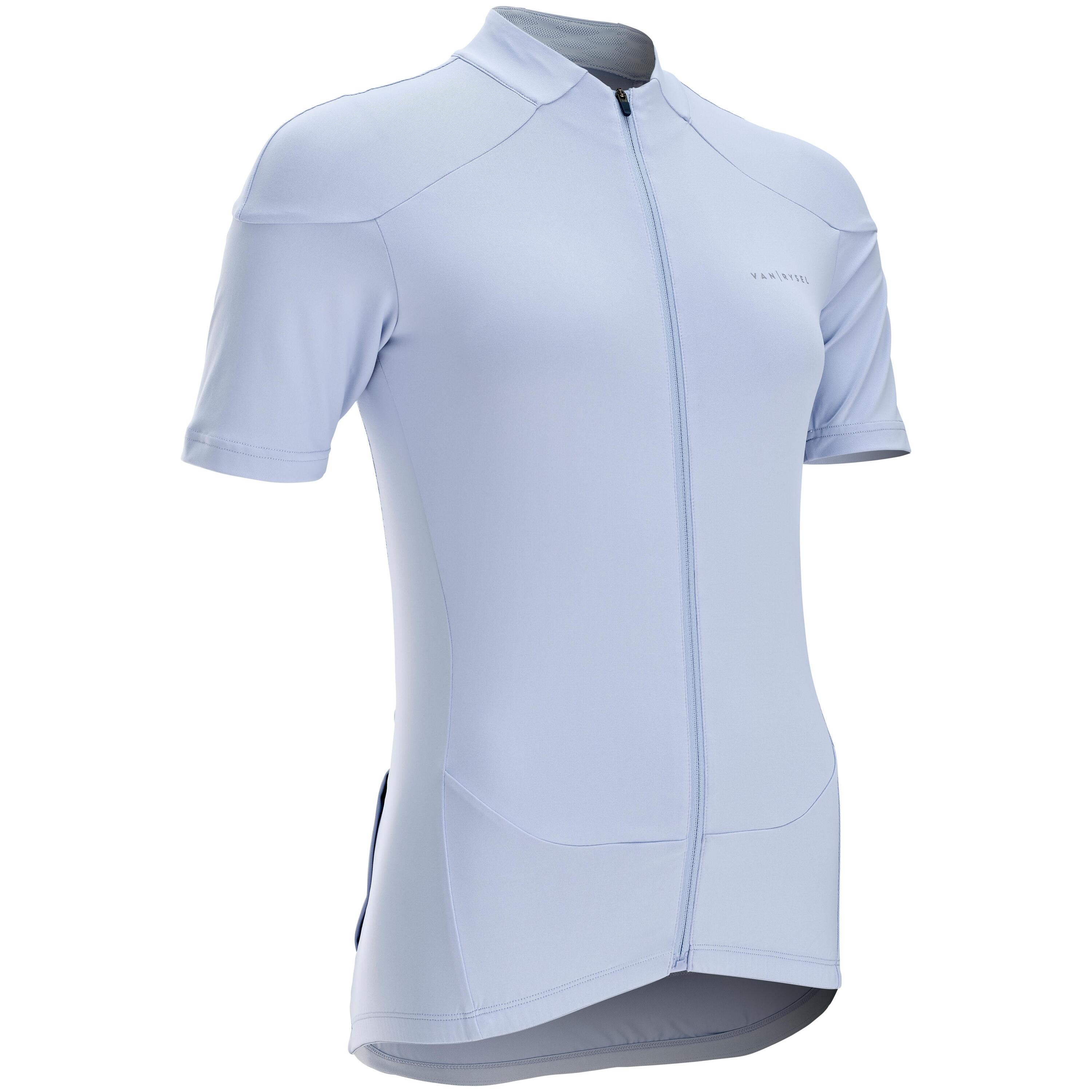 Women's Short-Sleeved Road Cycling Jersey RC500 - Lavender 1/6