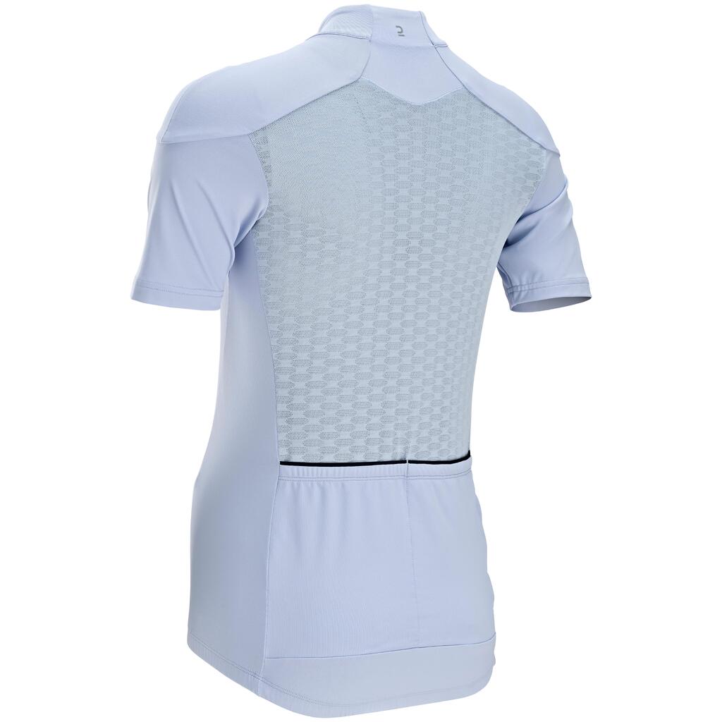 Women's Short-Sleeved Road Cycling Jersey RC500 - Slate