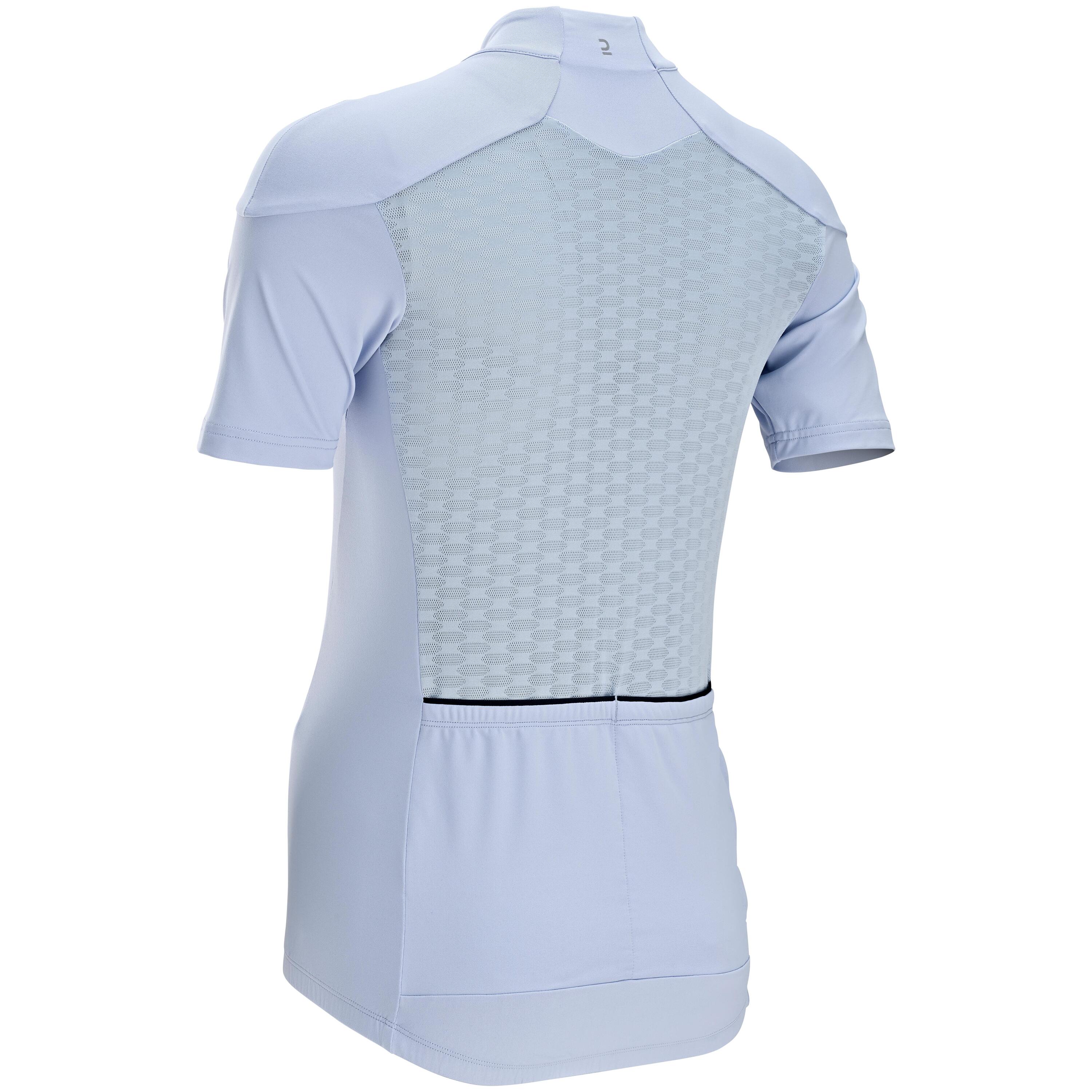 Women's Short-Sleeved Road Cycling Jersey RC500 - Lavender 2/6