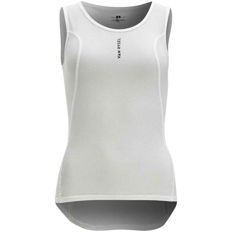 Women's Cycling Mesh Warm Weather Base Layer - White