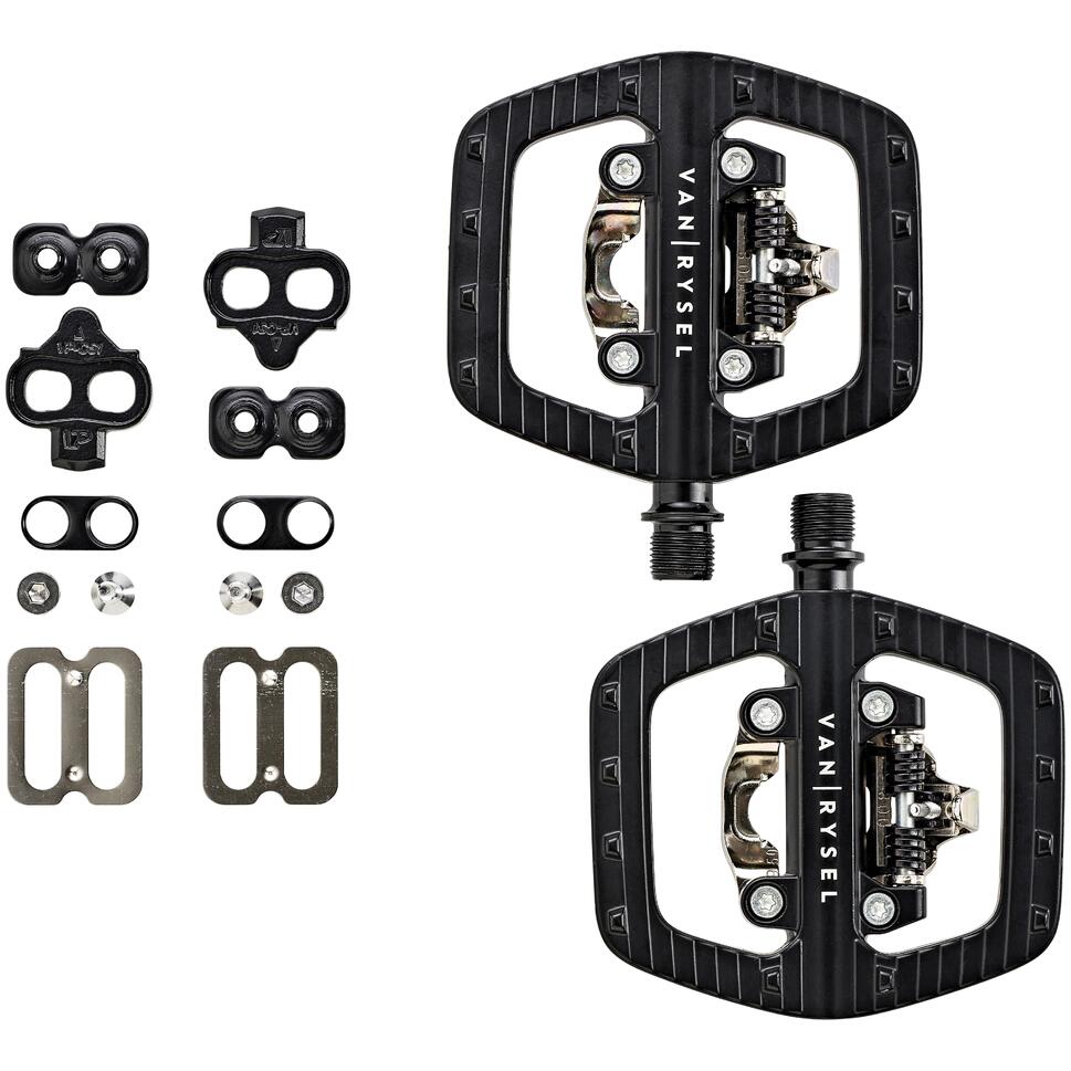 PÉDALES PLATES AUTO ROUTE ET VILLE VAN RYSEL Decathlon