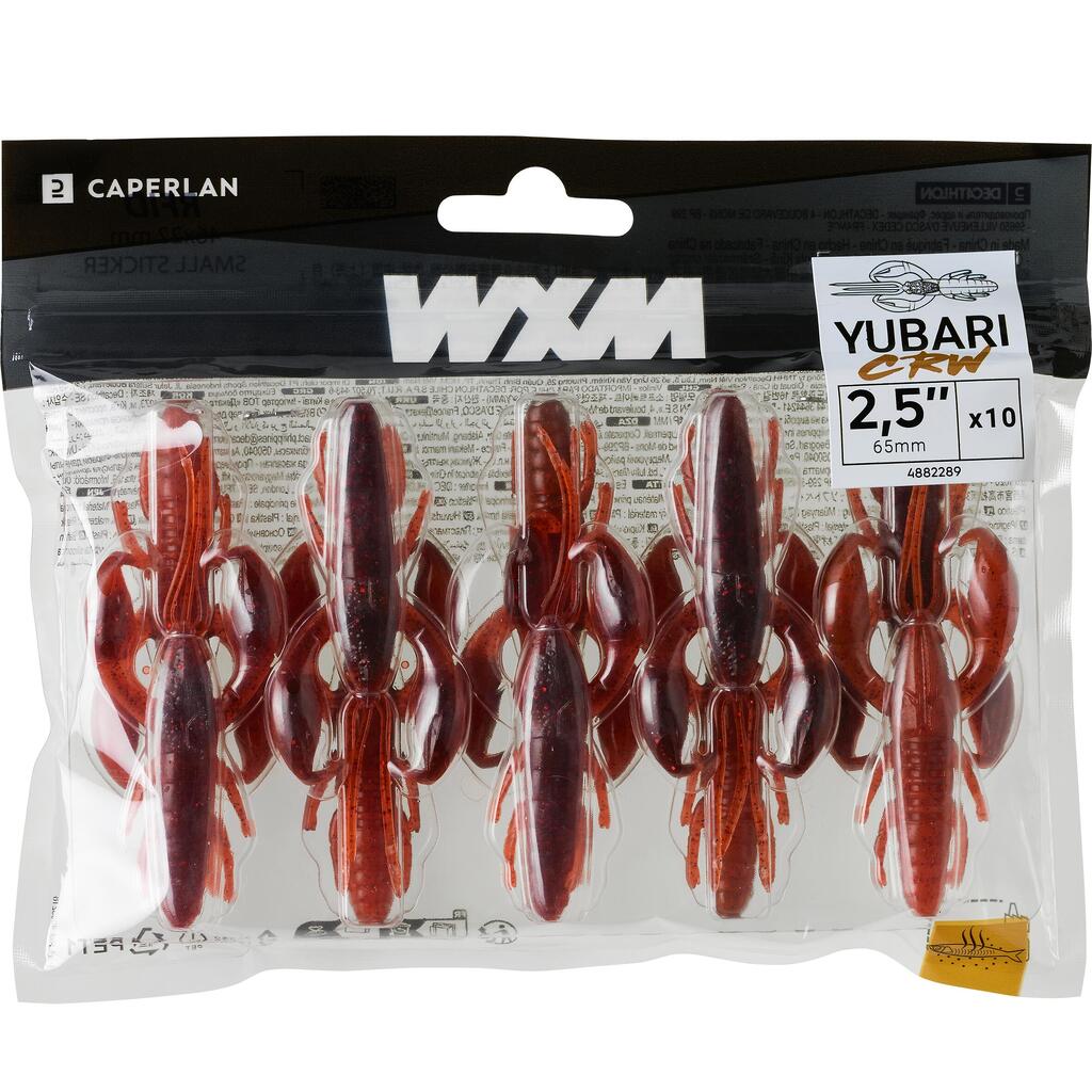 Mehka vaba v obliki raka s sredstvom za privlačenje WXM YUBARI CRW 6.5 cm