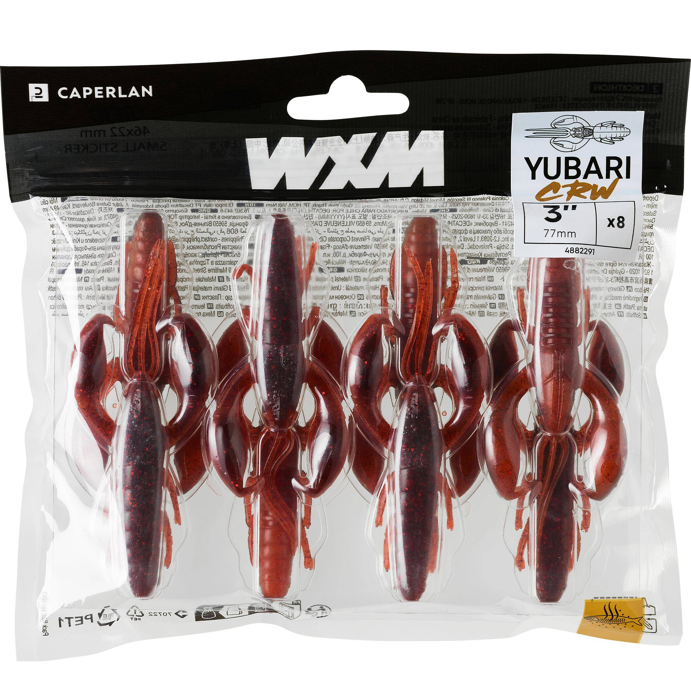 CRAYFISH SOFT LURE WITH ATTRACTANT WXM YUBARI CRW 3" 7.5 cm BISCA CRAW -  5