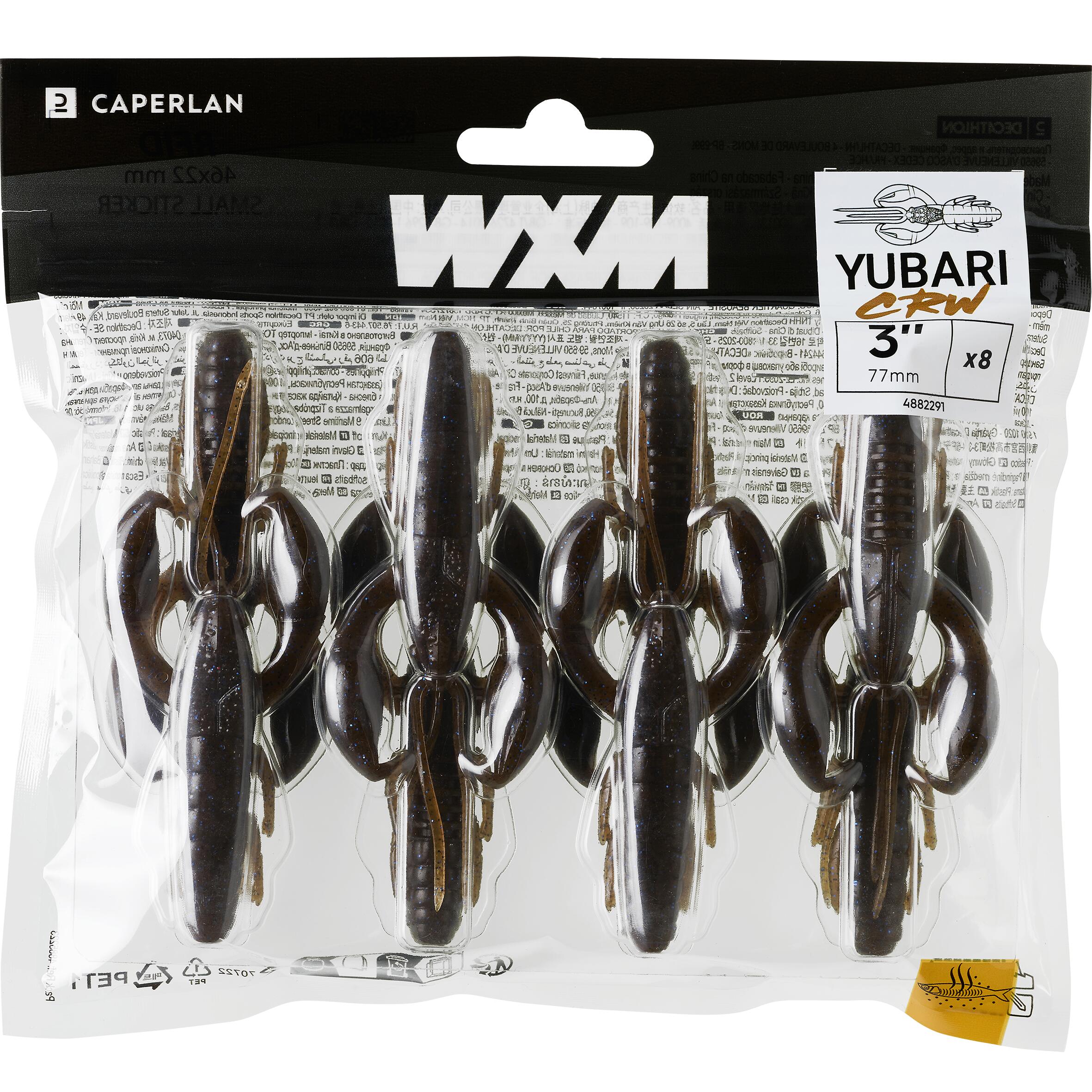 CAPERLAN Mäkká umelá nástraha ráčik s atraktantom WXM Yubari CRW 75 Pumpkin Blue bez · záber 6