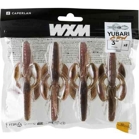 Minkštas vėžio formos masalas su viliojimo medžiaga „WXM Yubari CRW 75 Youngcraw“